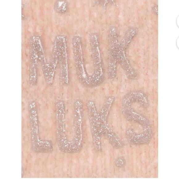 Muk Luks Fuzzy Chenille Plush Cabin Socks, 2 Pack, Size S / M, New with Tag - Picture 4 of 7